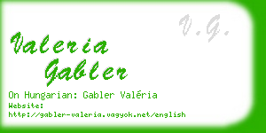 valeria gabler business card