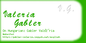 valeria gabler business card